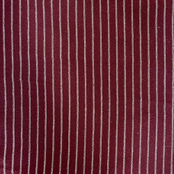 Woven Striped Cotton TISLA Bordeaux / White